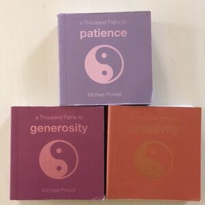 Zen Books Lot of 3 Three: A Thousand Paths to Creativity Patience Generosity